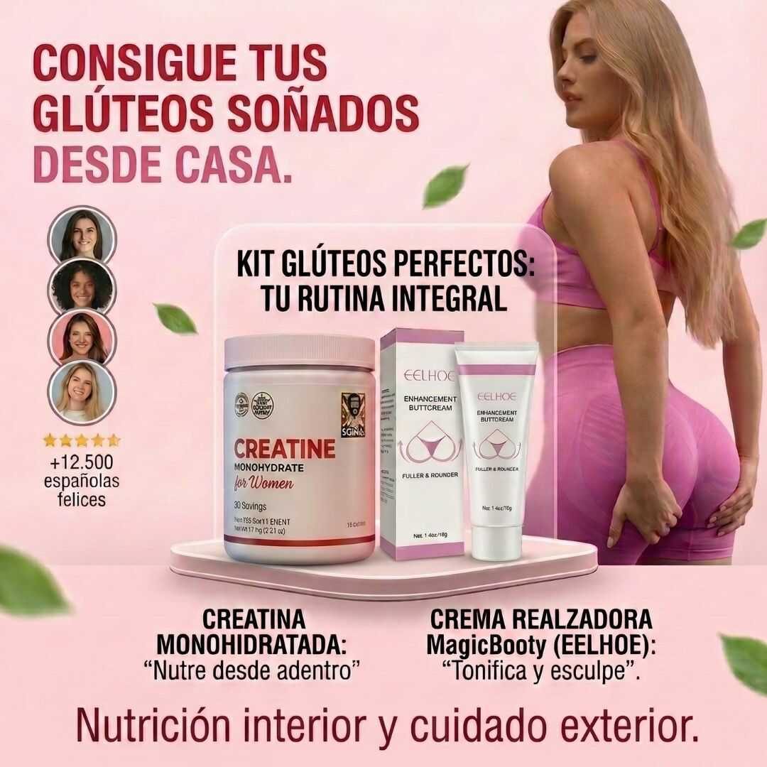 Kit Glúteos Perfectos  Creatina + Crema