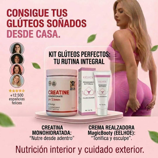 Kit Glúteos Perfectos  Creatina + Crema